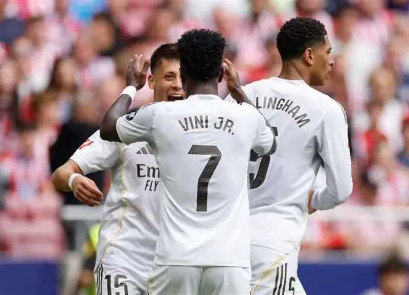 نتيجة مباراة ريال مدريد وكايرات ألماتي اليوم.. الملكي يكتسح بخماسية ويعتلي صدارة مجموعته في دوري الأبطال نتيجة مباراة ريال مدريد وكايرات ألماتي اليوم.. الملكي يكتسح بخماسية ويعتلي صدارة مجموعته في دوري الأبطال