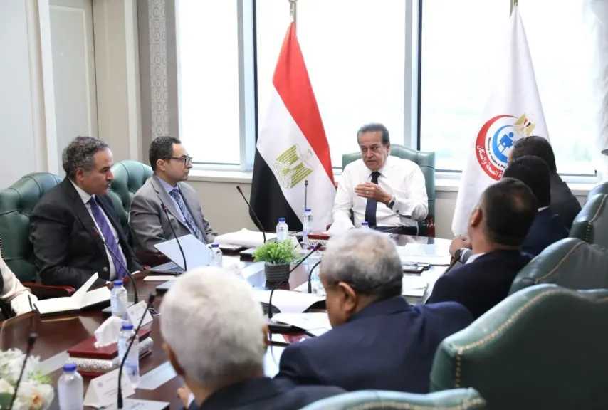 وزير الصحة يبحث مستجدات تطوير مستشفى هليوبوليس بالتعاون مع جامعة فيينا وزير الصحة يبحث مستجدات تطوير مستشفى هليوبوليس بالتعاون مع جامعة فيينا