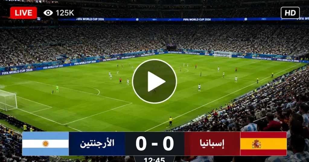 مشاهدة نهائي كأس العالم FIFA 2026 بث مباشر إسبانيا ضد الأرجنتين في مواجهة تاريخية لحسم بطل العالم عبر القنوات الناقلة مشاهدة نهائي كأس العالم FIFA 2026 بث مباشر إسبانيا ضد الأرجنتين في مواجهة تاريخية لحسم بطل العالم عبر القنوات الناقلة