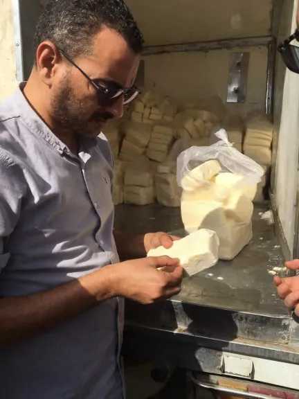 ضبط 420 كيلو جبنة موتزريلا مجهولة المصدر خلال احتفالات المولد الإبراهيمي بدسوق ضبط 420 كيلو جبنة موتزريلا مجهولة المصدر خلال احتفالات المولد الإبراهيمي بدسوق
