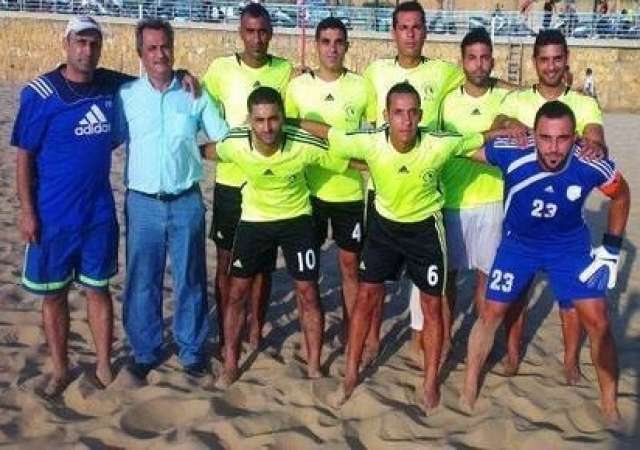 المنتخب الوطنى لكرة القدم الشاطئية يفوز على لبنان وديا 5-2