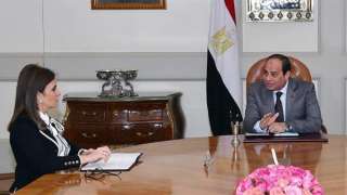 الرئيس السيسى يجتمع بوزيرة التعاون...