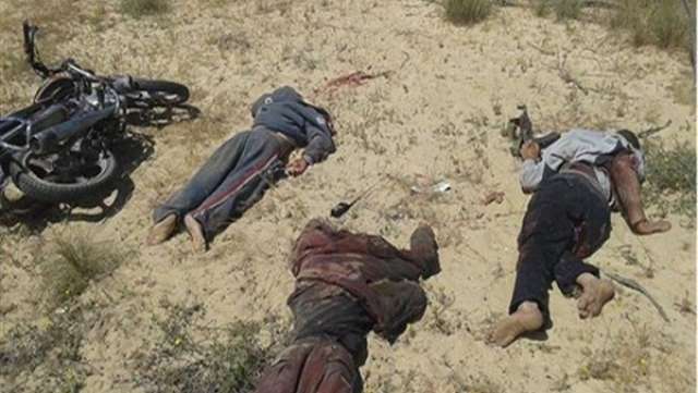 مقتل عنصرين تكفيريين وضبط 7عبوات ناسفة بالشيخ زويد