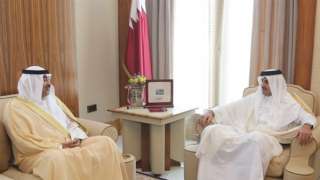 أمير قطر يستقبل وزير الخارجية...