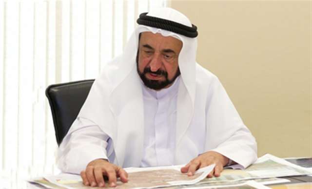 حاكم الشارقة سلطان بن محمد القاسمي  يطلق مشروع ”مدينة الشارقة للنشر”،