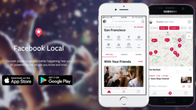 فيسبوك تطلق تطبيق Facebook Local لمنافسة Yelp
