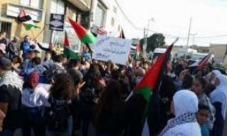 مسيرات متظاهرين فلسطينيين بمدينة رام...