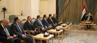 الرئيس العراقى يستقبل إبراهيم محلب...