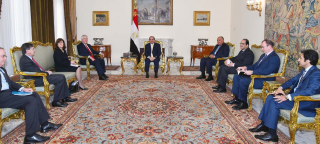 السيسى يستقبل وزير الخارجية الأمريكي