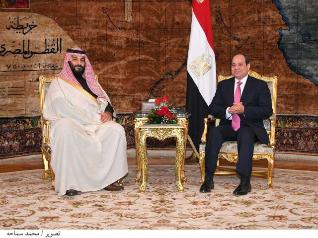 الرئيس السيسى يستقبل ولى عهد السعودية الأمير محمد بن سلمان