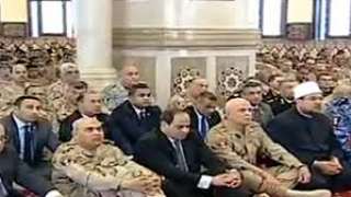 السيسي ووزير الأوقاف ووكيل الأزهر...
