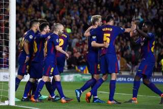 برشلونة يفوز برباعية على روما...