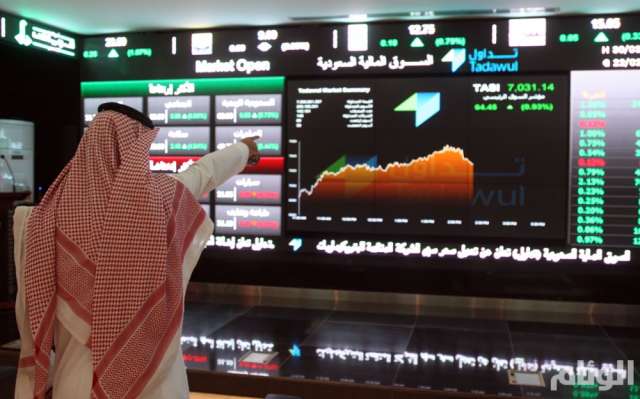 ارتفاع البورصة السعودية فى نهاية تعاملات اليوم