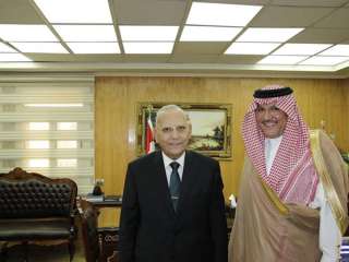 وزير العدل يلتقي السفير السعودى...