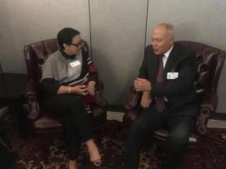 أمين الجامعة العربية يلتقى وزيرة...