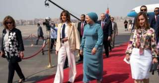قرينة الرئيس تستقبل ميلانيا ترامب...