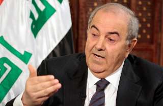 علاوي يطالب المجتمع الدولي بدعم...