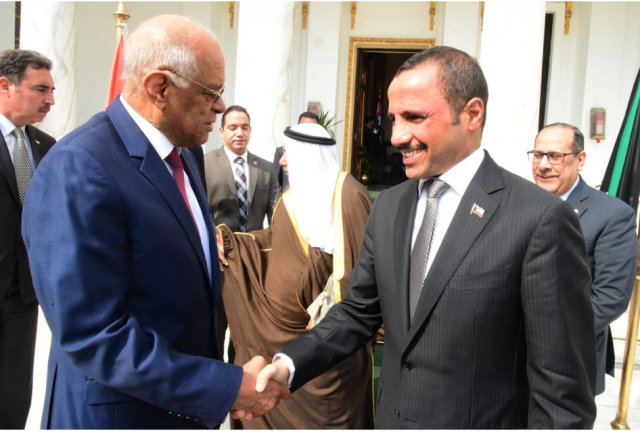 عبد العال يستقبل رئيس مجلس الأمة الكويتي 