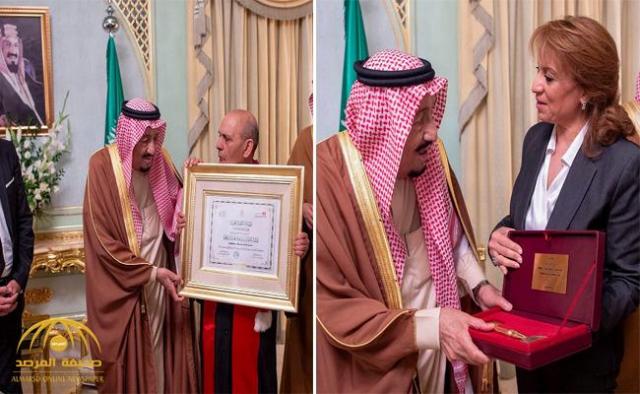 خادم الحرمين يتسلم الدكتوراه الفخرية والمفتاح الذهبى فى تونس 