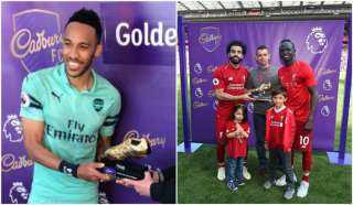 محمد صلاح يتقاسم الحذاء الذهبي...