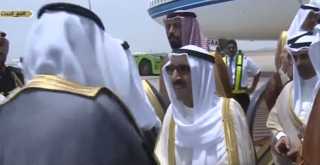 بالفيديو.. لحظة وصول أمير الكويت...