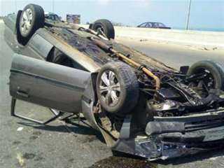 إصابة 4 أشخاص فى حادث...