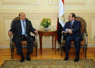 الرئيس اليمني يهنئ السيسي بذكري...