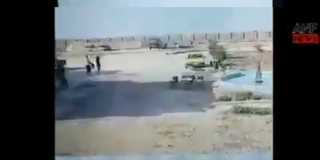 بالفيديو.. لحظة هروب العناصر الداعشية...