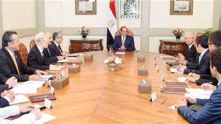 السيسى يستقبل رئيس شركة تويوتا...