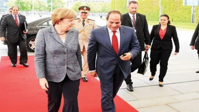 ميركل تستقبل السيسي