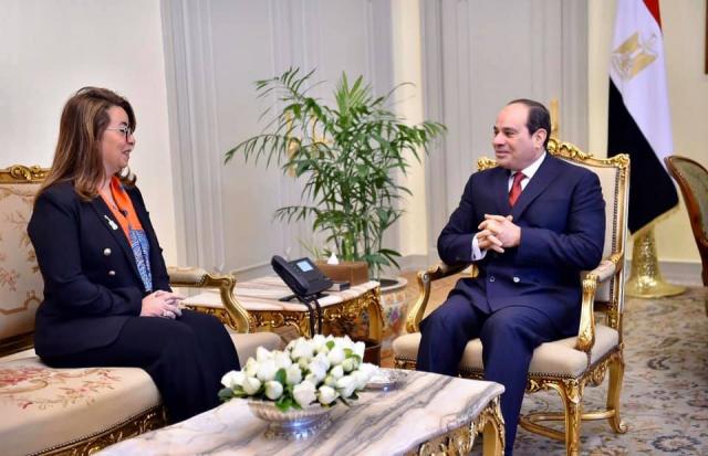 السيسي يلتقي غادة والي