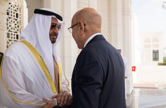 محمد بن زايد يغرد مرحبا بالرئيس الموريتاني