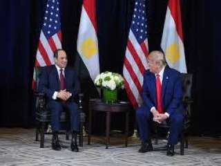 ترامب للسيسي: نرحب بالجهود المصرية...