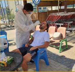 خضوع لاعبو أسوان للمسحة الثانية...