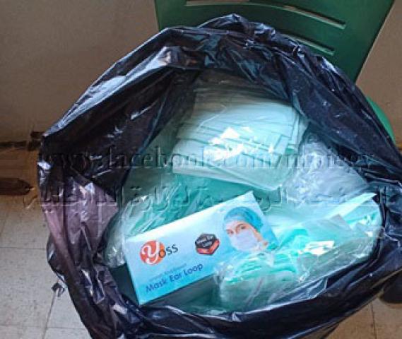 ضبط مصنع غير مرخص لإنتاج الكمامات الطبية بالسويس