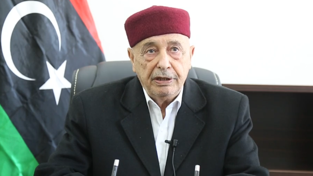 عقيلة صالح يبحث فى الأردن سبل الحل السياسى وفقا لإعلان القاهرة