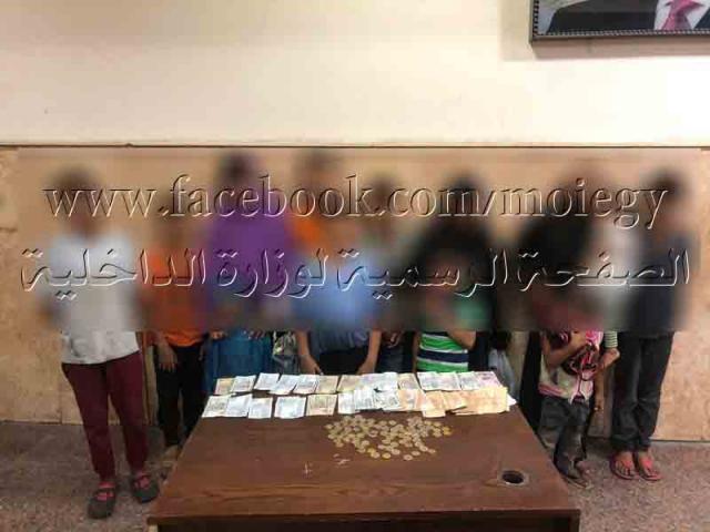ضبط 3 سيدات لقيامهن بإستخدام الأطفال فى إرتكاب أعمال التسول بالقاهرة