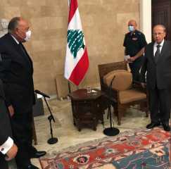 الرئيس اللبنانى يستقبل وزير الخارجية...