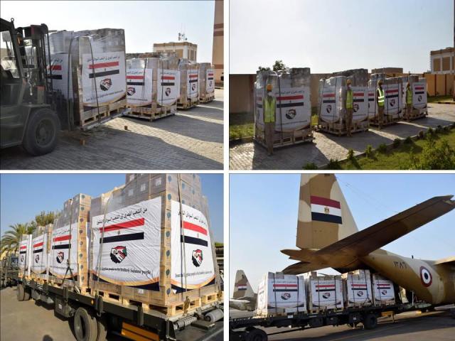 مصر تواصل إرسال المساعدات العاجلة لمتضررى السيول من الشعب السودانى الشقيق