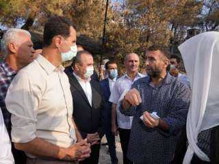 الرئيس السوري بشار الأسد يزور...