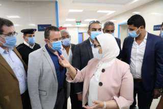 وزيرة الصحة تصل إلى محافظة...