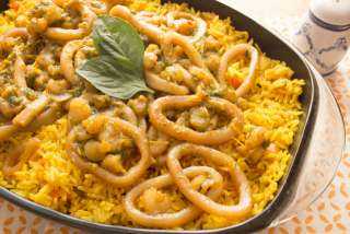 طريقة تحضير الأرز بالجمبري والسبيط