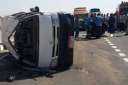 إصابة 8 فى حادث انقلاب...