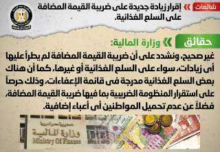 المالية تنفى إقرار زيادة جديدة...