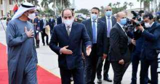 الرئيس السيسى يودع الشيخ محمد...