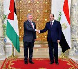 الرئيس السيسي والعاهل الأردنى يتباحثان...