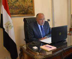 سامح شكري يبحث تعزيز التعاون...