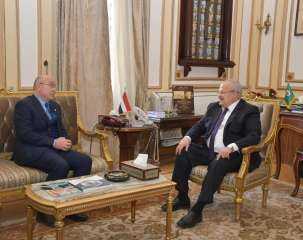 الخشت يستقبل سفير المملكة المغربية...