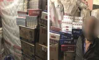 ضبط صاحب مخزن لتجميع السجائر...