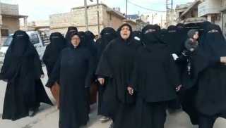 مظاهرات نسائية في ريفي حلب...